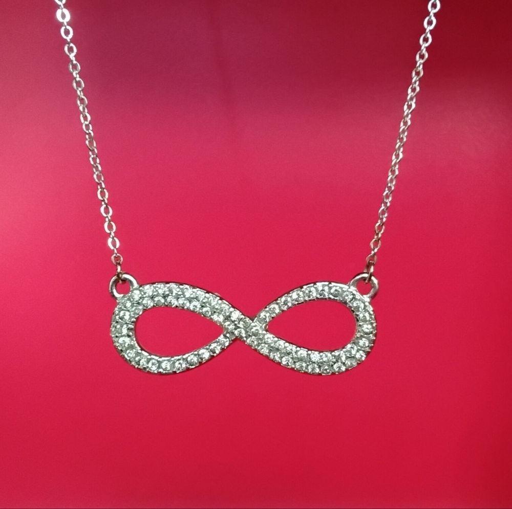 Infinity Rhinestone Necklace